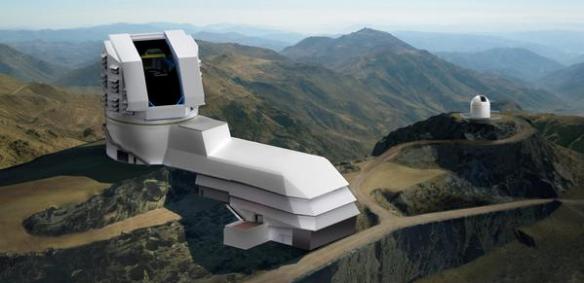 Artist's rendering of the Large Synoptic Survey Telescope. (Credit: National Science Foundation).