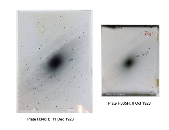 The Brazos Valley Museum of Natural History's "Capturing Time: The Story of Early Photography," showcases rare and beautiful vintage cameras, photographic equipment, printed materials and photographs, including two original Hubble glass plates on loan from the Carnegie Institution for Science. (Credit: Carnegie Institution for Science.)